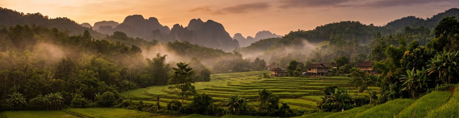 Vallée de Luang Prabang au Laos, terroir des landrace sativa du Mékong