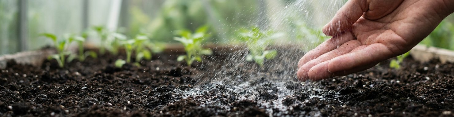 Arrosage d'un sol humide, conditions favorables au nématode Steinernema feltiae
