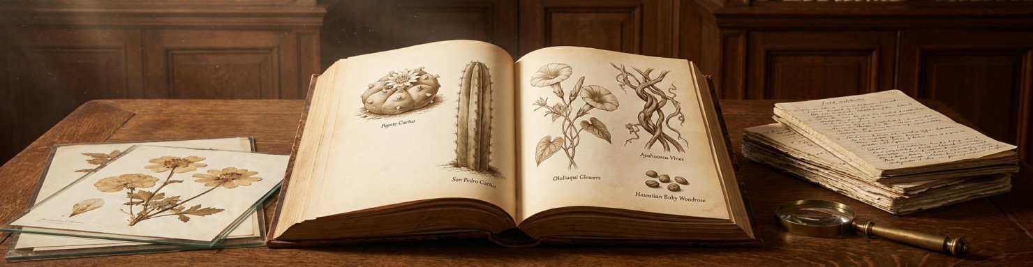 Plantes psychoactives sacrées documentées dans le livre culte de Schultes et Hofmann sur l'ethnobotanique