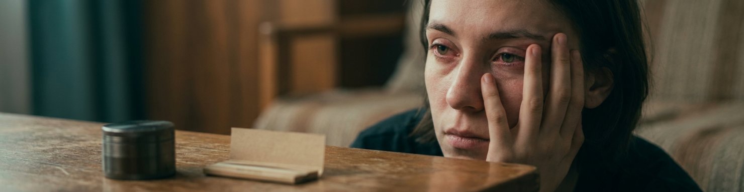 Signes physiques pour reconnaître un fumeur de joint, yeux rouges et fatigue