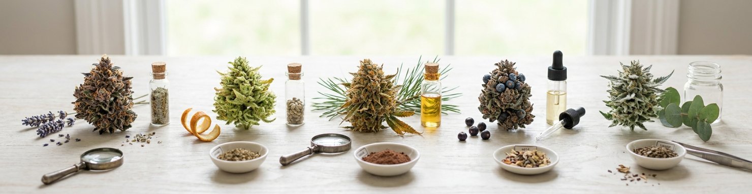 Profils aromatiques et sesquiterpènes de différentes variétés de cannabis