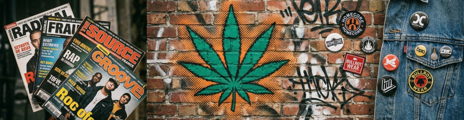Feuille de cannabis symbole de la zetla dans la culture urbaine et le rap français