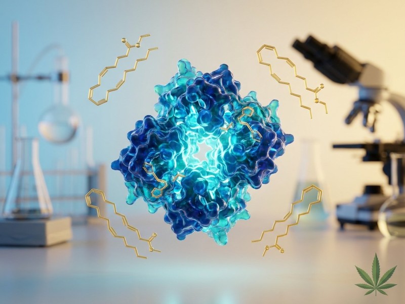 FAAH : enzyme clé qui dégrade l'anandamide et régule le système endocannabinoïde