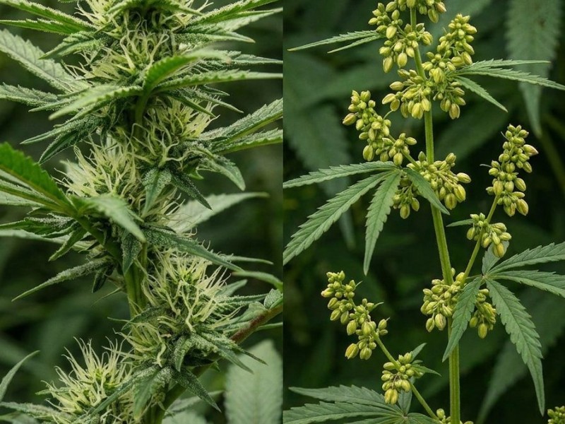 Cannabis mâle ou femelle : la dioécie de l'espèce et l'anatomie florale qui distingue les deux sexes