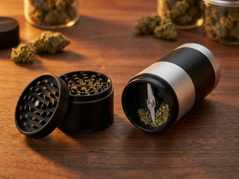 Grinder cannabis électrique vs manuel : comparatif complet pour bien choisir son moulin à herbes