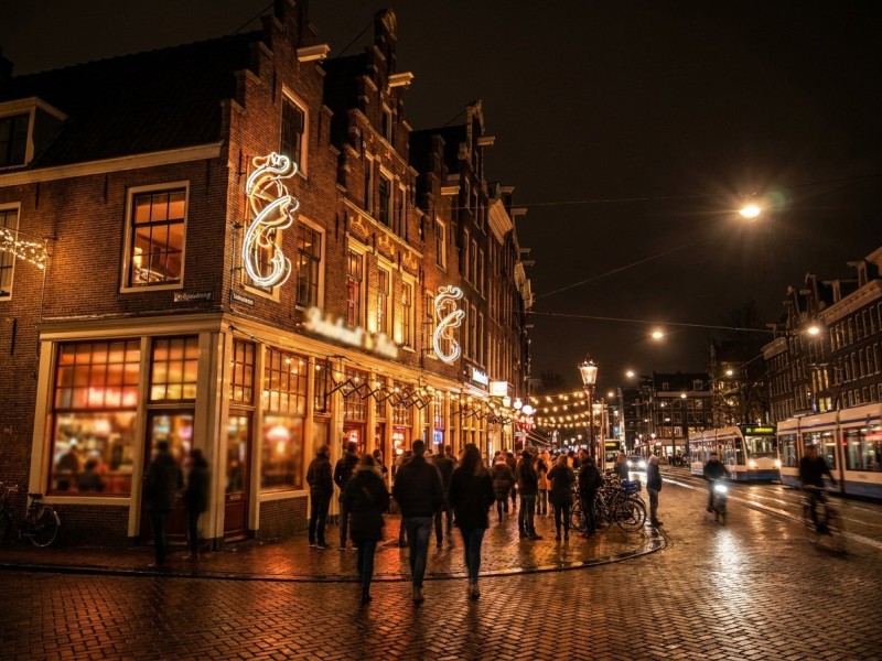 Smokey, le coffee shop emblématique du Rembrandtplein à Amsterdam