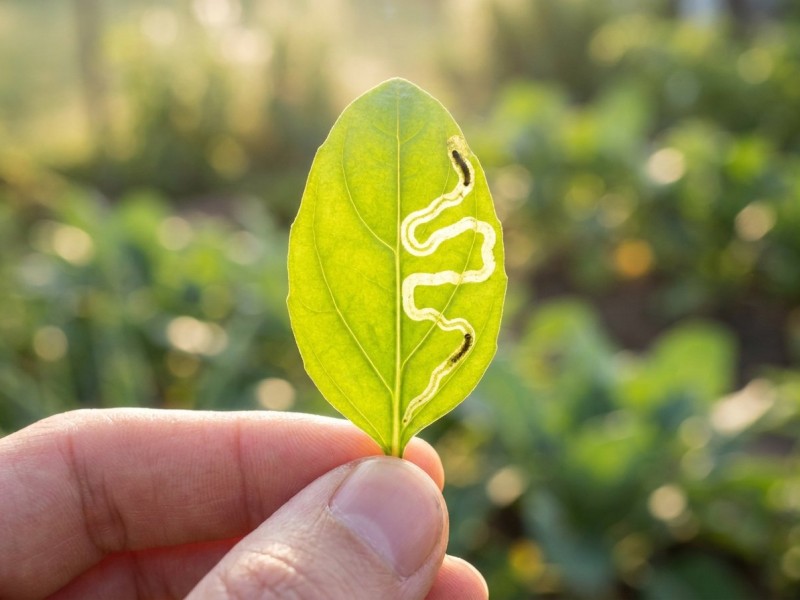 Mineuse des feuilles : reconnaître les galeries, identifier l'insecte et protéger le potager