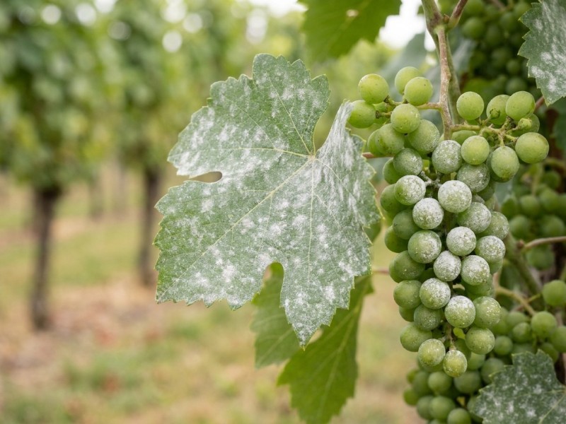 Oïdium : reconnaître la maladie du blanc, les plantes touchées, la différence avec le mildiou et les remèdes naturels